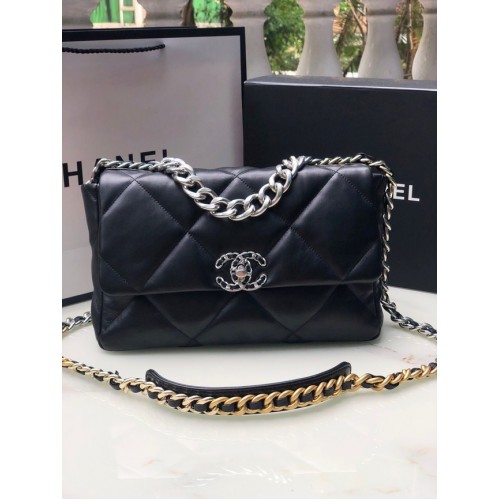Torebka CHANEL Lambskin 19 Flap Bag AS1161 czarna