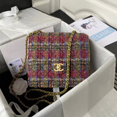 MAŁA TOREBKA CHANEL Z KLAPĄ AS3649 Wielokolorowa