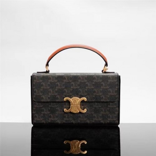 Celine CABAS VERTICAL IN TRIOMPHE CANVAS 199992 czarny