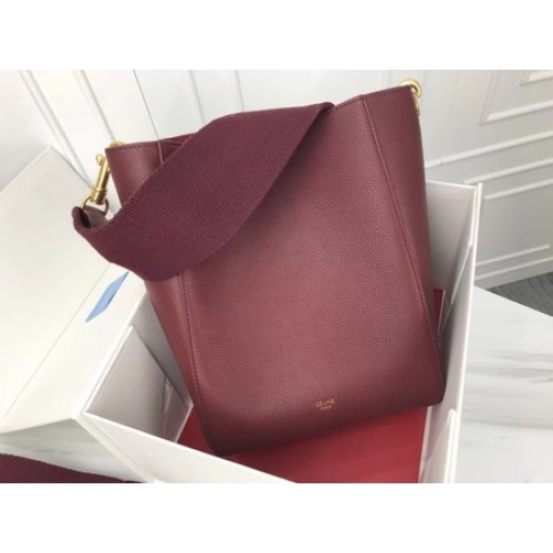 Celine Cabas Phantom Bags Oryginalna skóra cielęca 3370 Wine