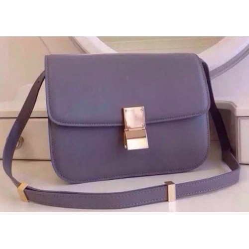 Celine Classic Box Flap Bag Skóra cielęca C2263 Fioletowa