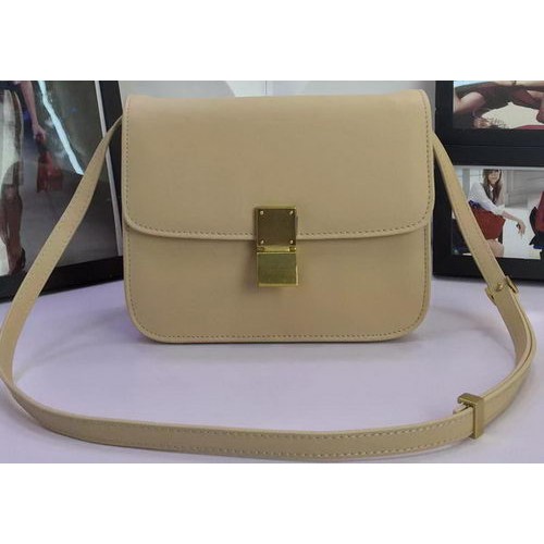 Celine Classic Box Flap Bag ze skóry cielęcej C88008 Apricot