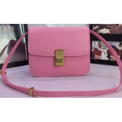 Celine Classic Box Flap Bag, skóra cielęca C88008, różowa