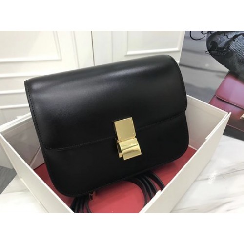 Celine Classic Box Flap Bag Oryginalna skóra cielęca 3378 Czarna