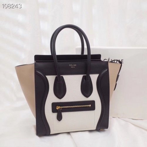 Torba typu tote Celine Luggage Boston, cała ze skóry cielęcej C0189-2
