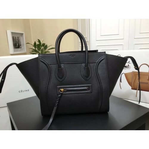 Torba typu tote Celine Luggage Phantom, skóra cielęca, CT3372, kolor czarny