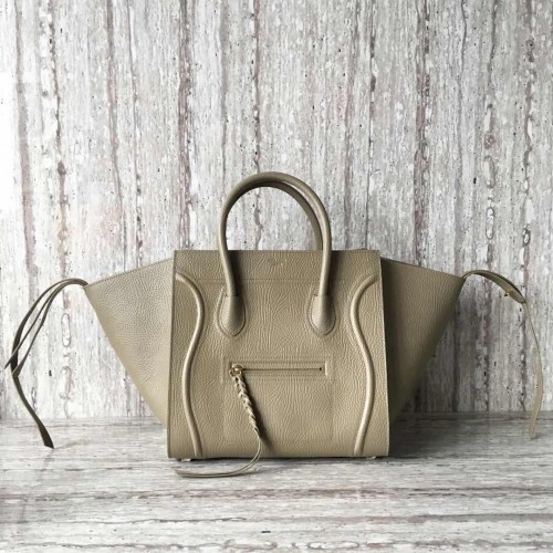 Torba typu tote Celine Luggage Phantom, skóra cielęca, CT3372, szara