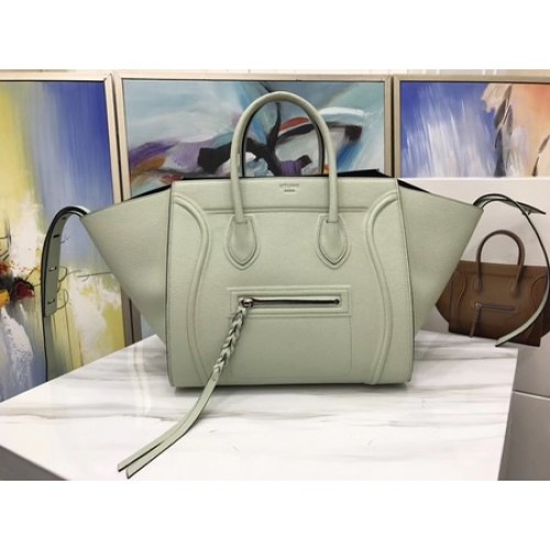 Torba typu tote Celine Luggage Phantom, skóra cielęca, CT3372, jasnoszara