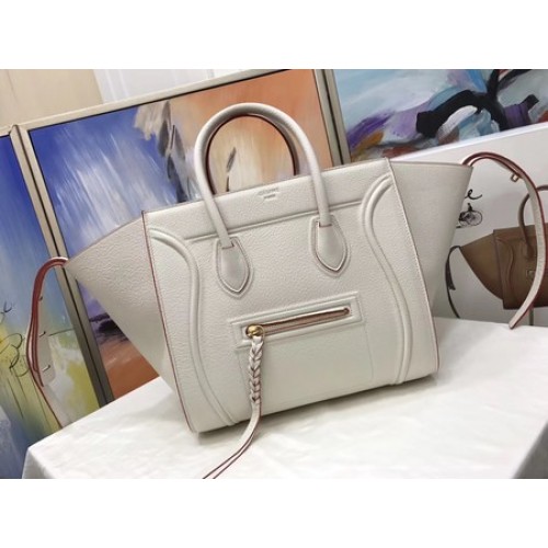 Torba typu tote Celine Luggage Phantom, skóra cielęca CT3372 OffWhite