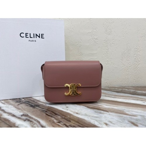 Celine MINI CLASSIC BAG IN BOX CALFSKIN CL01503 pink