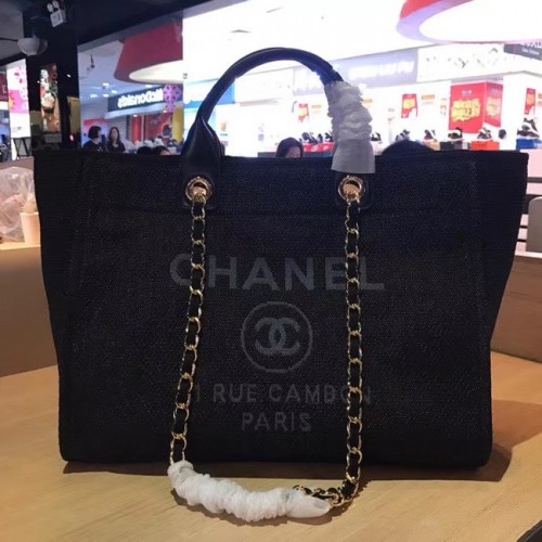 Torba na zakupy Chanel 19SS A66941 czarna