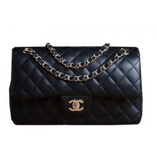Torebka Chanel 2.55 Series Original Black Sheepskin CHA1112 Gold