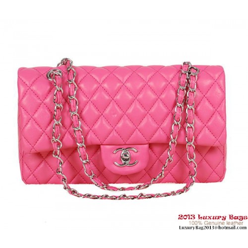 Torebka Chanel 2.55 Series Rose Sheepskin Leather 1112 Silver