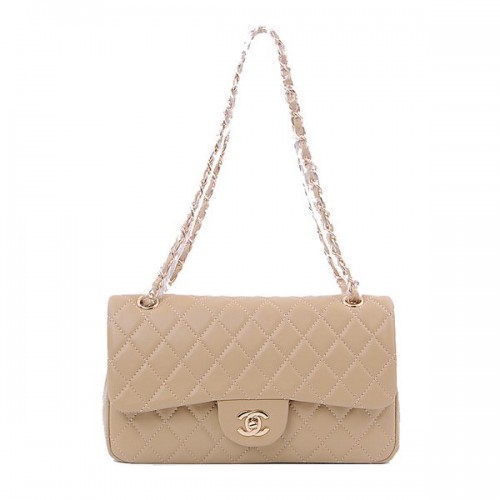 Torebka Chanel 2.55 Series Classic Flap Bag 1112, morelowa, złota, z owczej skóry