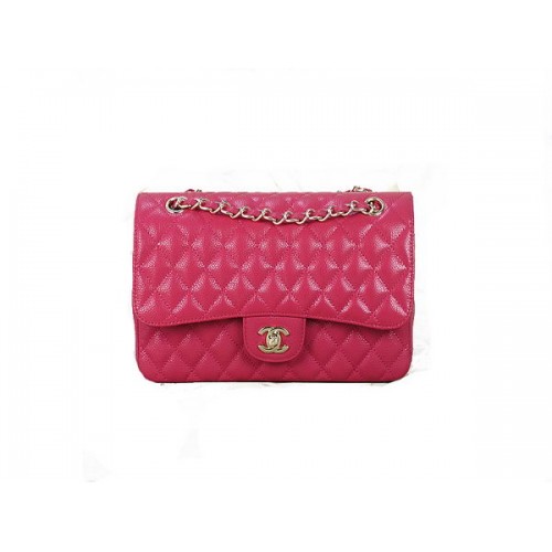 Torebka Chanel 2.55 Series Classic Flap Bag 1112 Rose Cannage Pattern Original Leather Gold