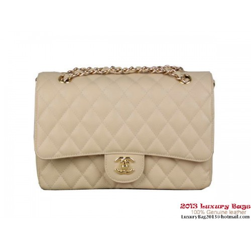 Torebka Chanel 2.55 Series Classic Flap Bag Original Cannage Patterns Leather Apricot