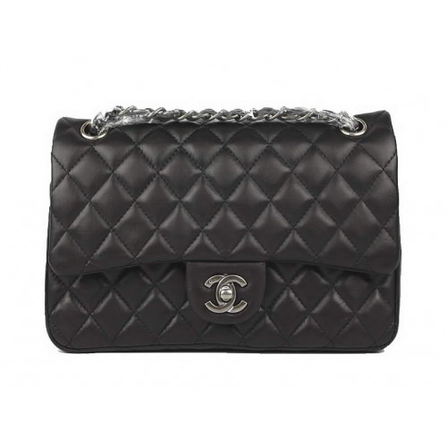 Torebka Chanel 2.55 Series Original Leather Flap Bag A01112 Black Silver