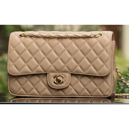 Torebka Chanel 2.55 Series Flap Bag Apricot, skóra owcza, A1112, złoto