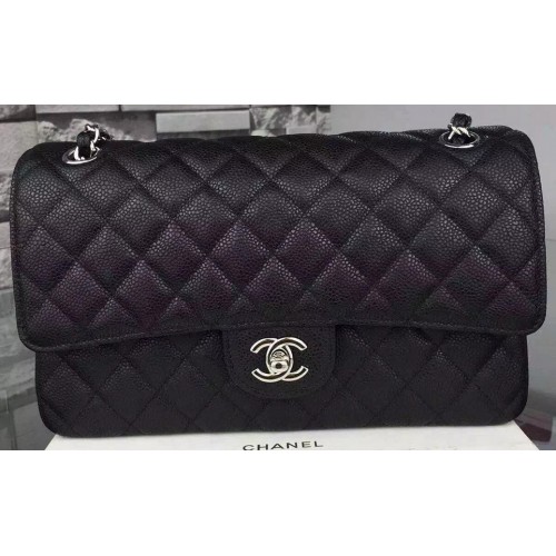 Torebka Chanel 2.55 Series Flap Bag Cannage Pattern Leather CF8024 Black