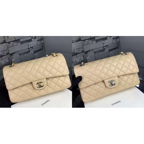 Torebka Chanel 2.55 Series Flap Bag, skóra jagnięca A5024, morela