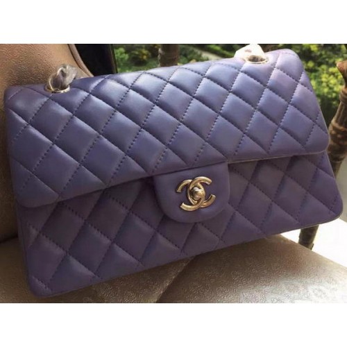 Torebka Chanel z klapką z serii 2.55 Lavender Original Leather A01112 Silver