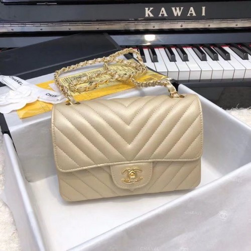 Torebka Chanel 2.55 Series Flap Bag Leather A1116CF gold