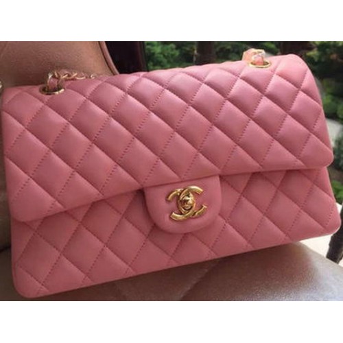 Torebka Chanel 2.55 Series Flap Bag Pink Original Leather A01112 Gold