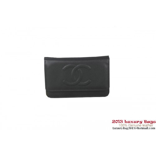 Chanel A33814 Original Cannage Patterns mini torebka z klapką w kolorze czarnym