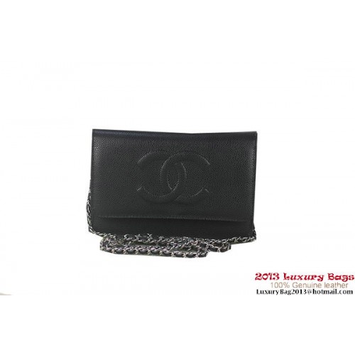 Chanel A48654 Czarna oryginalna skórzana torebka z klapką Cannage Patterns