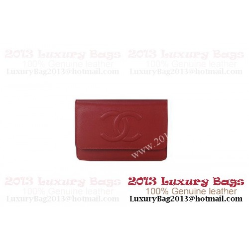 Chanel A48654 Czerwona oryginalna torebka skórzana Cannage Patterns mini z klapką