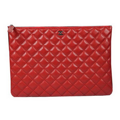 Torebka kopertówka Chanel A69254 A69253 Oryginalna skóra Cannage Pattern Red