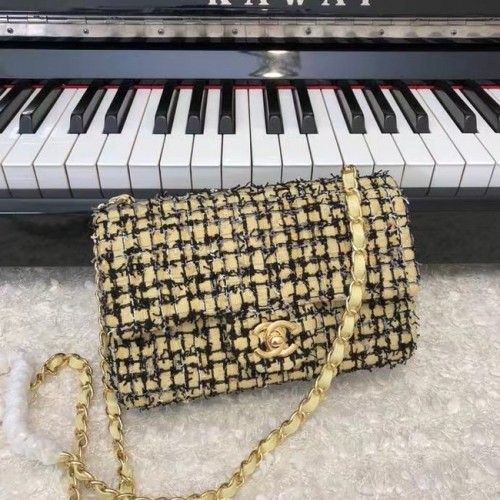 Chanel CLASSIC HANDBAG A01116 zielono-złota