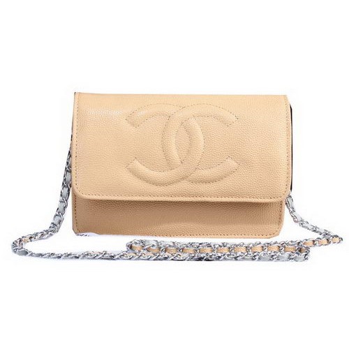 Torebka na ramię Chanel Cannage Pattern Leather Flap A8892 Apricot