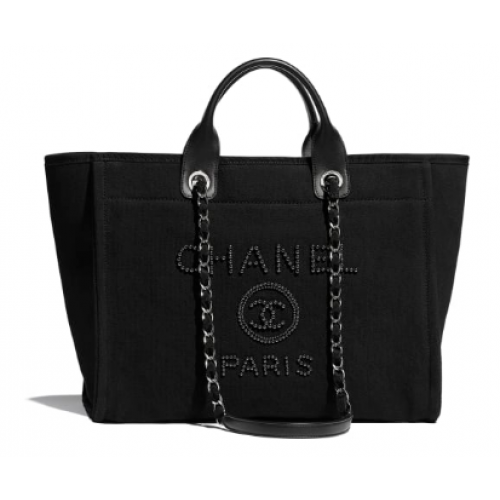 Torba na zakupy Chanel Canvas Tote A66941 czarna