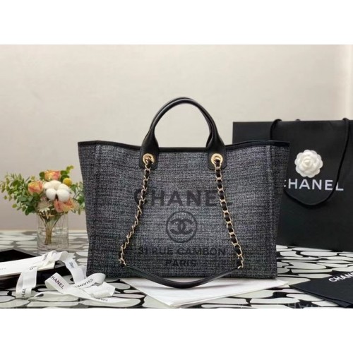 Torba na zakupy Chanel Canvas Tote B66941 czarna