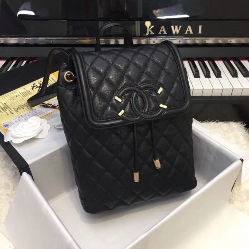 Plecak Chanel Caviar Leather Original Leather 83430 Black