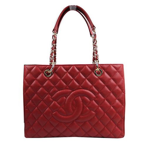 Torebka Chanel Classic Coco w kolorze czerwonym GST Caviar Leather A50995 Gold