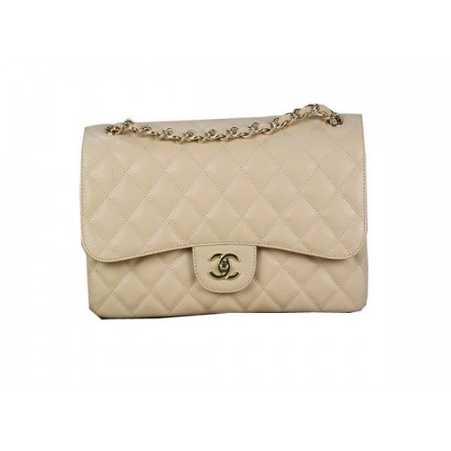 Torebka Chanel Classic Flap Bag 1113 Apricot Original Cannage Pattern Leather Gold