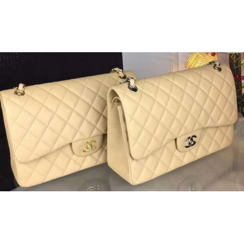 Torebka Chanel Classic Flap Bag Original Cannage Patterns A1119 Apricot
