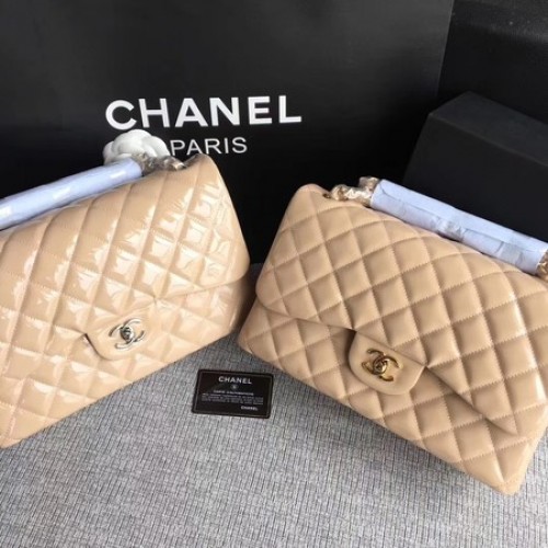 Torebka Chanel Classic Flap Bag Original Leather A1113 Apricot