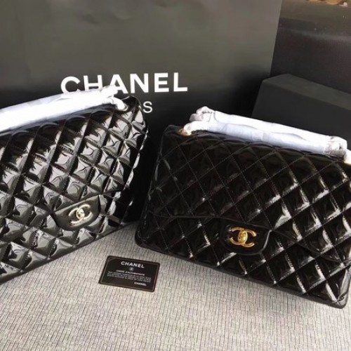 Torebka Chanel Classic Flap Bag z oryginalnej skóry A1113 w kolorze czarnym