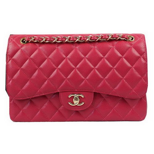 Torebka Chanel Classic Flap Bag Rose Cannage Pattern CF1113 Gold