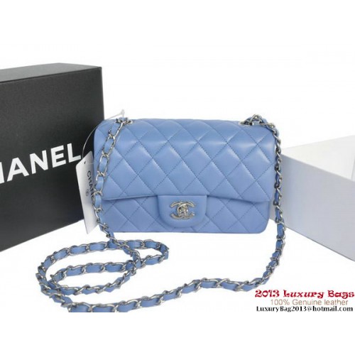 Torebki Chanel Classic Flap Bags Lavender Original Sheepskin Leather A1116 Silver