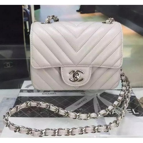 Torebka Chanel Classic MINI Flap Bag Cannage Pattern Leather A8171 Grey