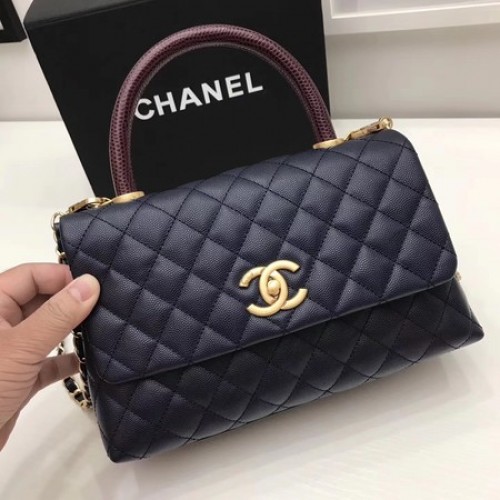 Torebka Chanel Classic Red z uchwytem u góry Royal Original Leather A92991 Gold