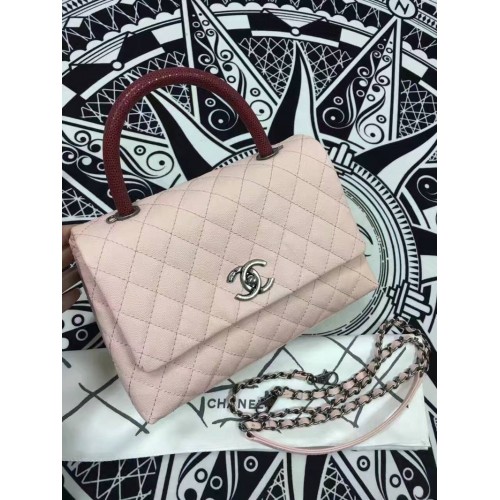 Torebka Chanel Classic Top Flap Bag z oryginalnej skóry A98088 w kolorze różowym