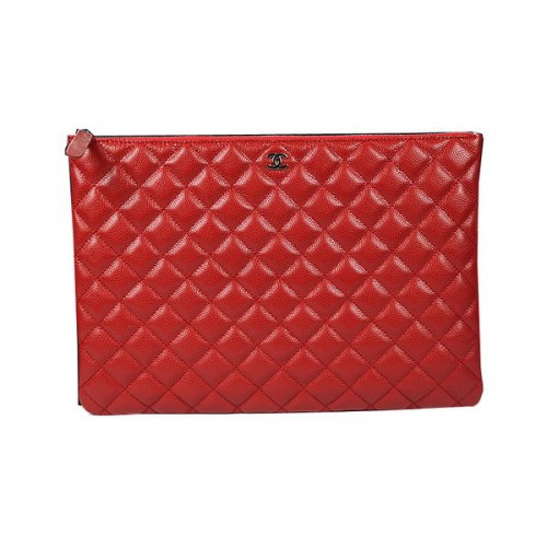 Torebka kopertówka Chanel Original Cannage Pattern Leather A69254 A69253 Red