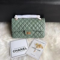 Łańcuszek Chanel Flap Original Cowhide Leather 30225 w kolorze zielonego złota