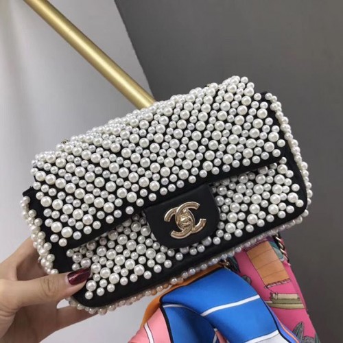 Torebka Chanel Flap Pearl A1116 Czarna
