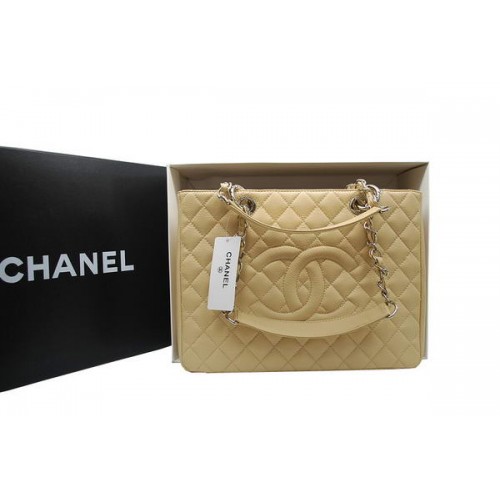 Torebka Chanel Hot Style GST Caviar Leather Coco A36092 Cream Silver